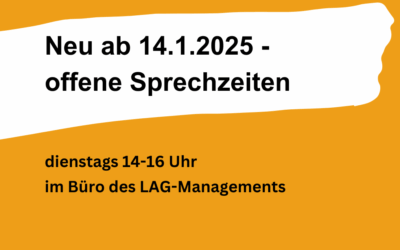 Neu ab 14.1.2025: Offene Sprechzeiten