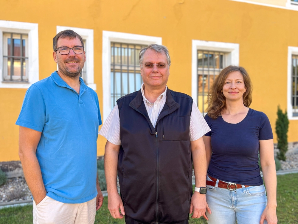 Quartiershausmeister Neustadt-Mueller-Noack-Kuhn Franziska Müller (rechts), Bernd Noack (Mitte), Mathias Kuhn (links)