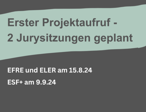 Erster Projektaufruf: 2 Termine für Bewertungen geplant